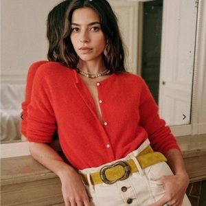Sezane Red Women's Cardigan